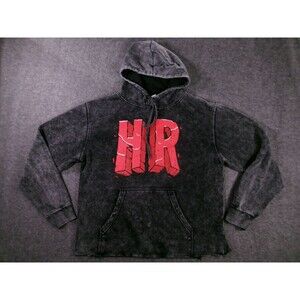 Highroller Hoodie Men L Black Graphic Lobster Co Portland Pullover Hooded Washed